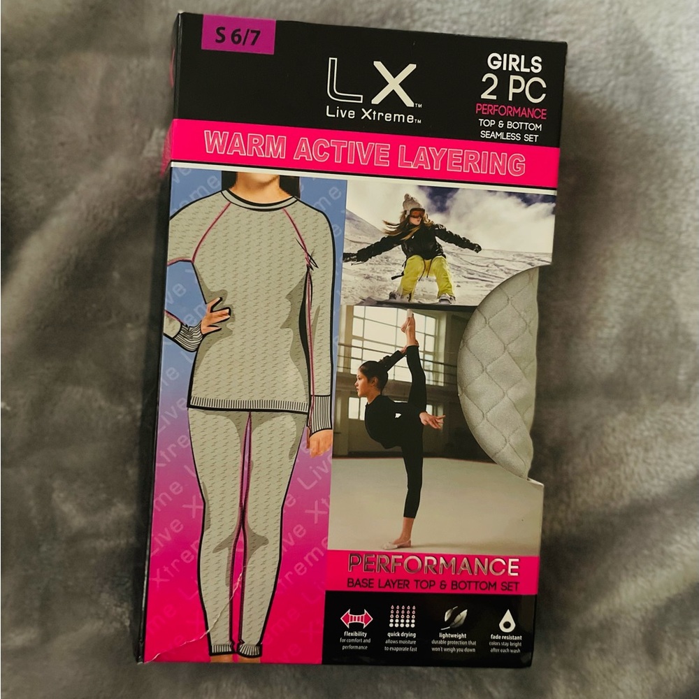 Live Xtreme 2 PC Thermal  for Girls Shirt & Pants Base Layer